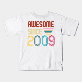 Awesome since 2009 -Retro Age shirt Kids T-Shirt